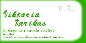 viktoria karikas business card